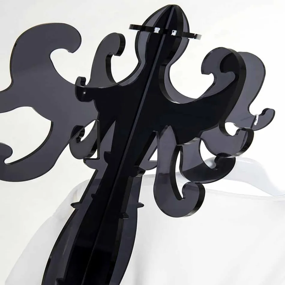 Floor coat rack, classic design, in plexiglass Giave Viadurini