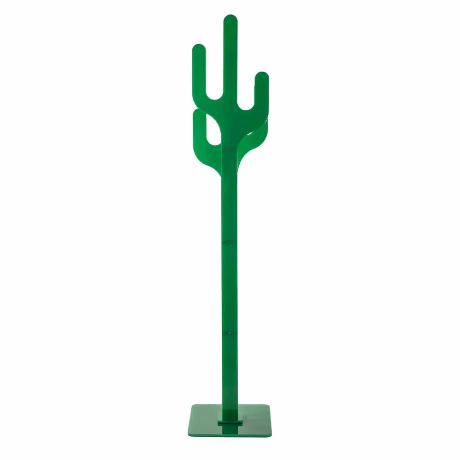 Contemporary green design coat rack Cactus, made in Italy Viadurini