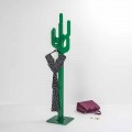 Modern design freestanding coat hanger Cactus, green color