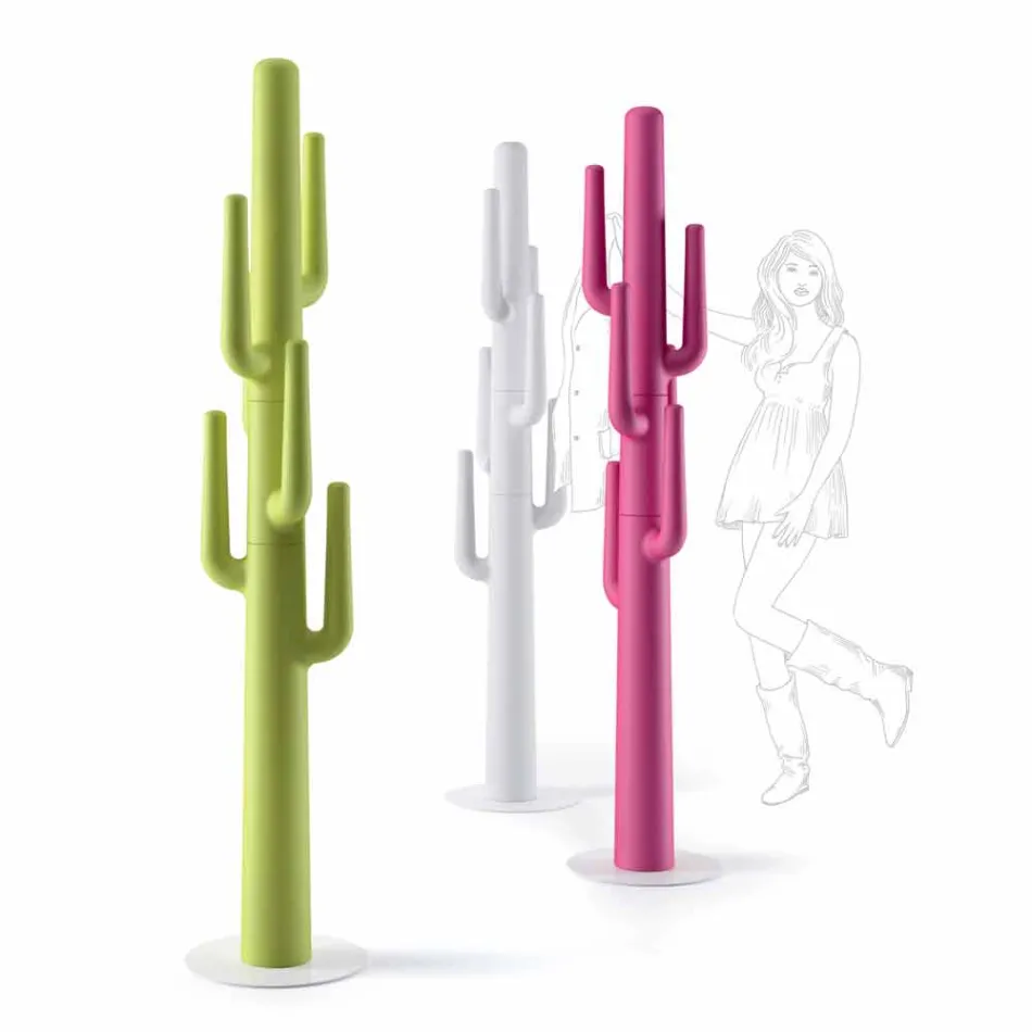 Design Coat Stand in Colored Polyethylene Made in Italy - Zastor Viadurini