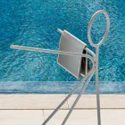 3 Pieces Steel Coat Stand Made in Italy - Steward by Myyour Viadurini