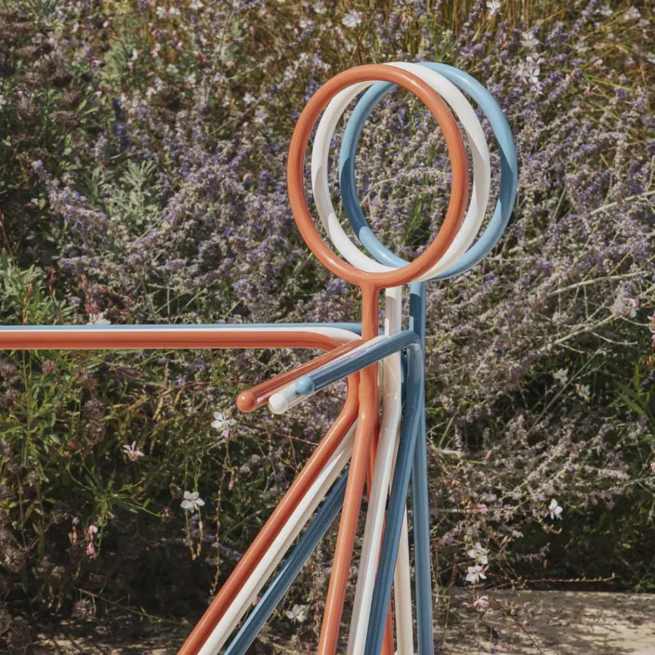 3 Pieces Steel Coat Stand Made in Italy - Steward by Myyour Viadurini