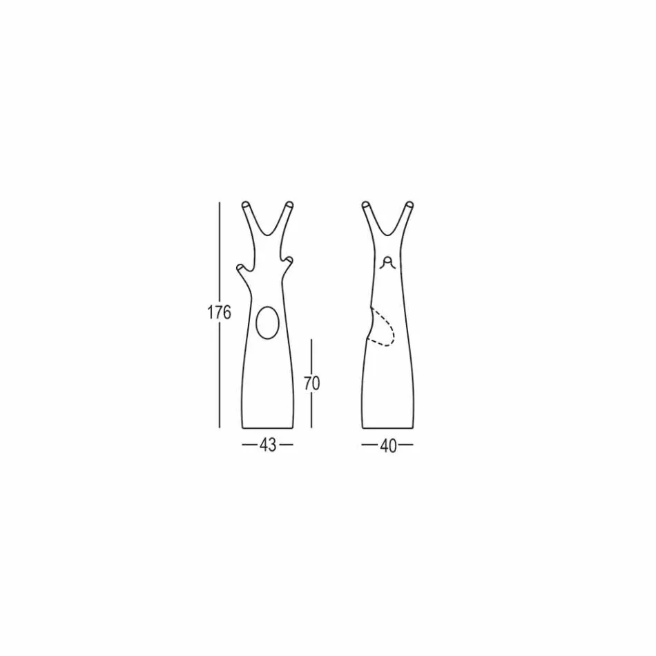 Tree Coat Stand in Polyethylene Design Made in Italy - Oldia Viadurini
