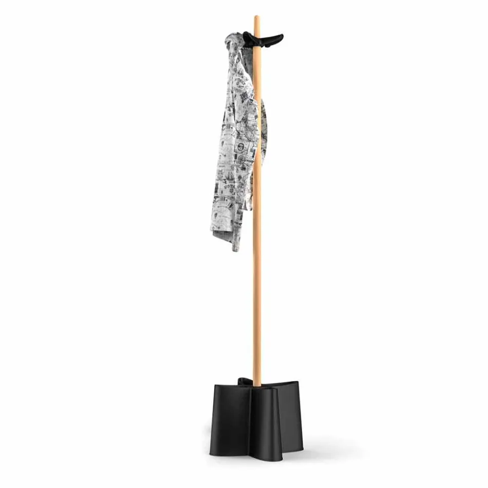 Natural beech umbrella stand and Nurri polypropylene Viadurini