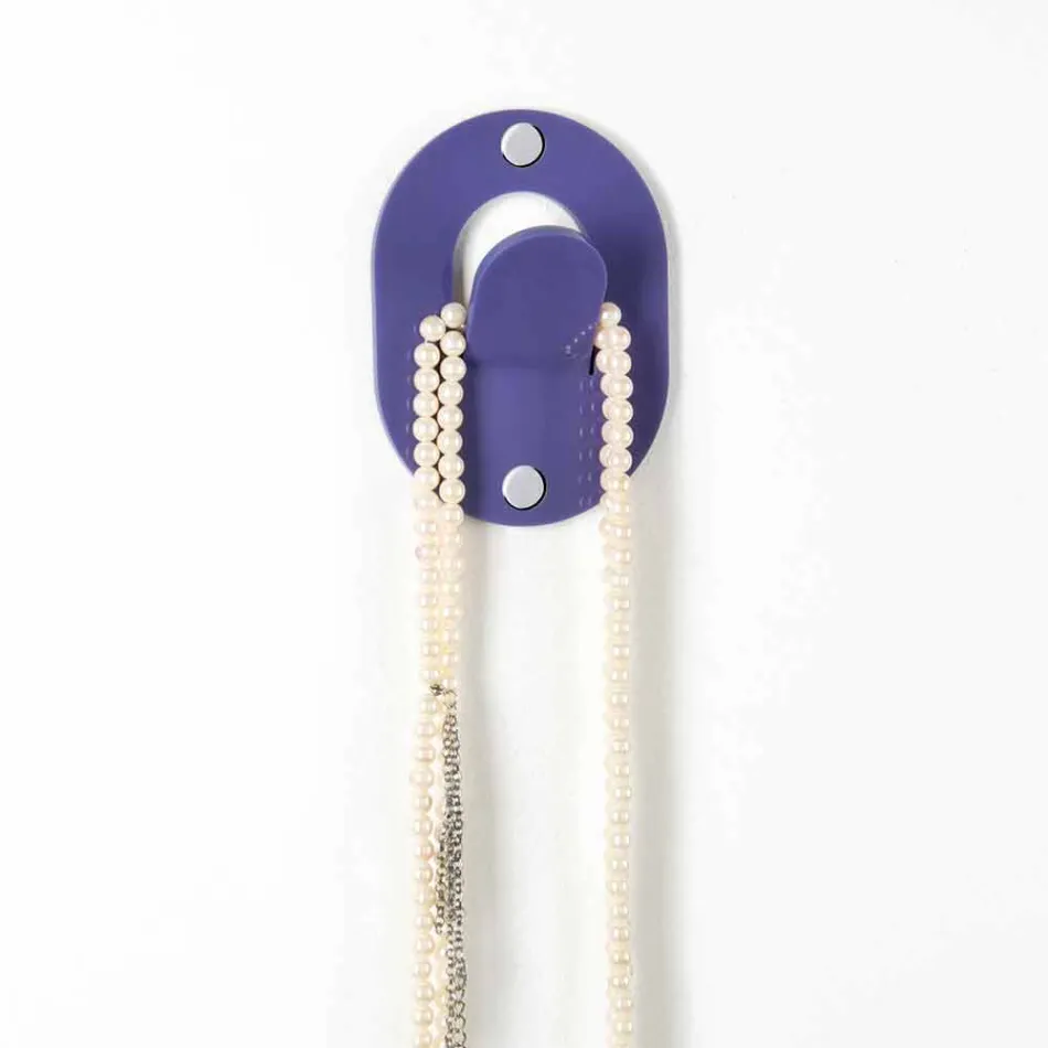 Wall Hanger in Colored Plexiglass 5 Pieces Clip Design - Freddie Viadurini