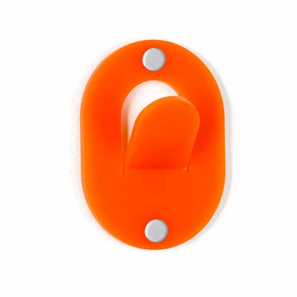 Wall Hanger in Colored Plexiglass 5 Pieces Clip Design - Freddie Viadurini