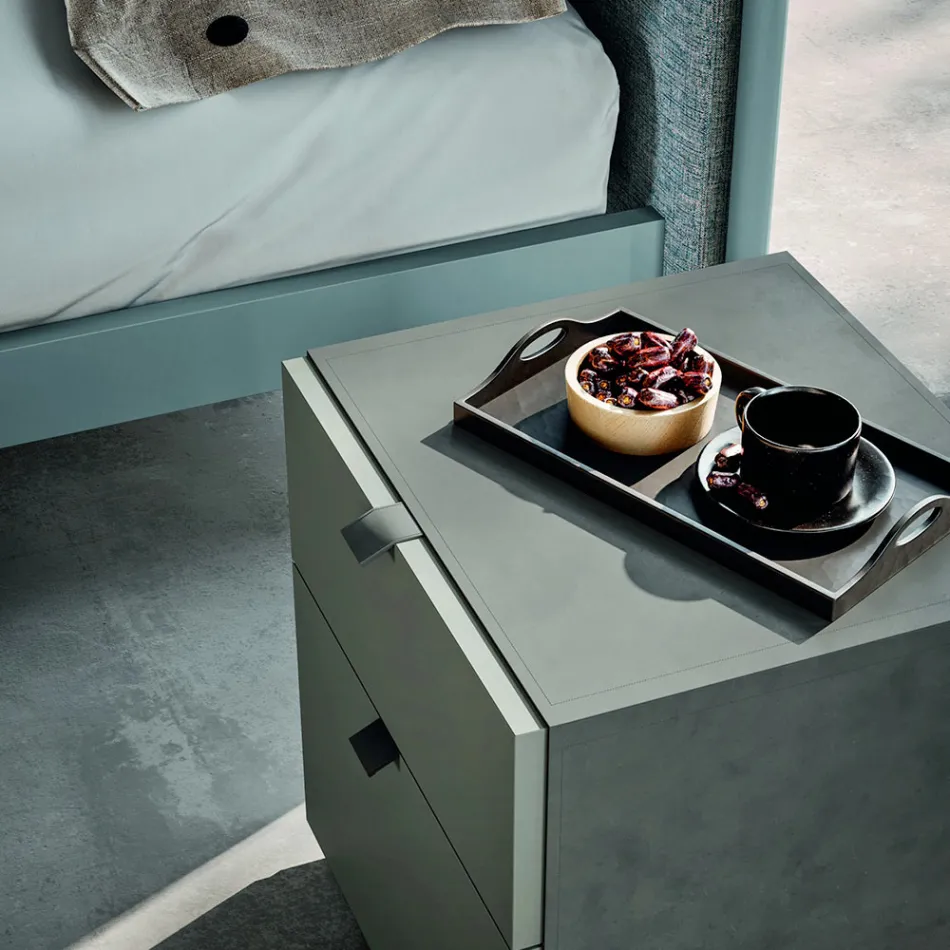 Bedroom Furniture with 4 Elements Modern Style Made in Italy - Eletta Viadurini