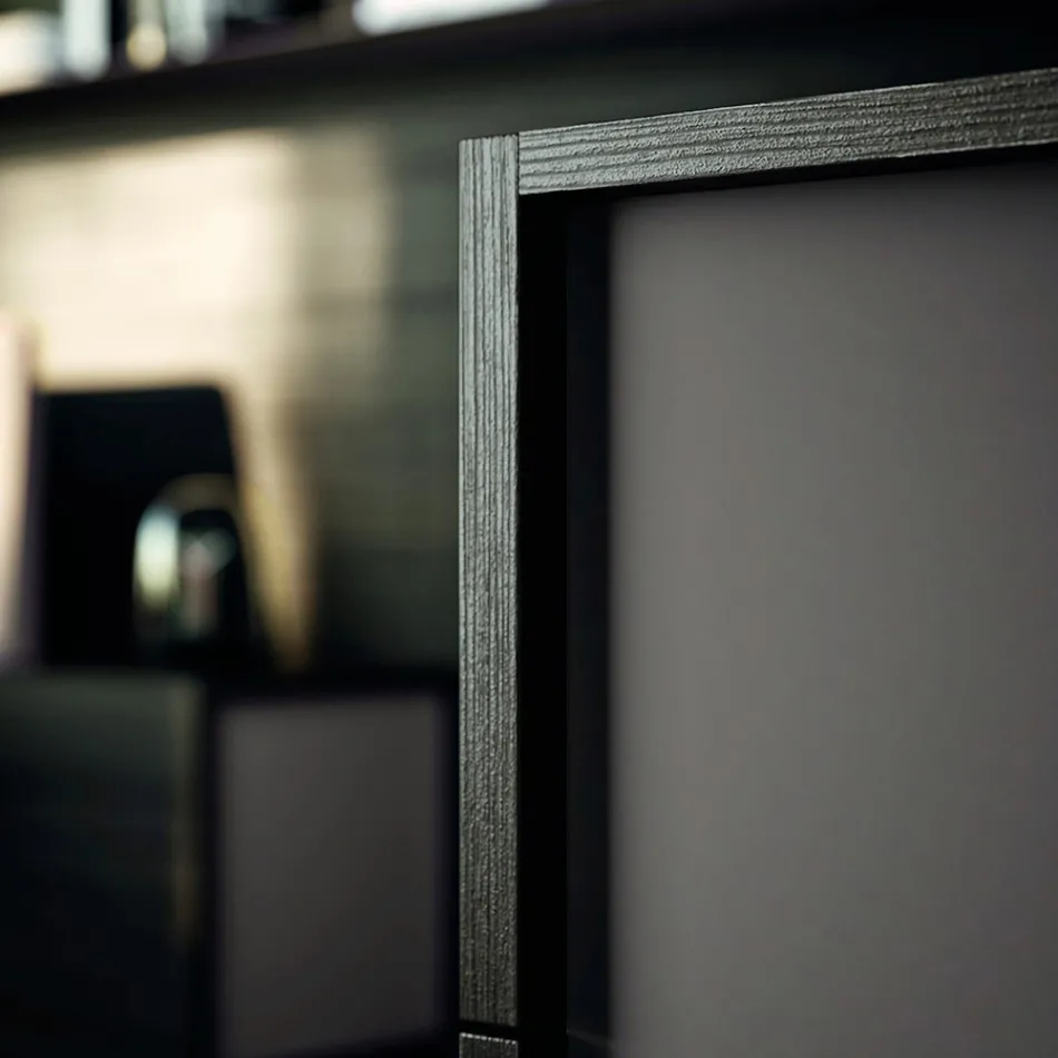 Double Bedroom Furniture with 5 Elements Made in Italy - Scampia Viadurini