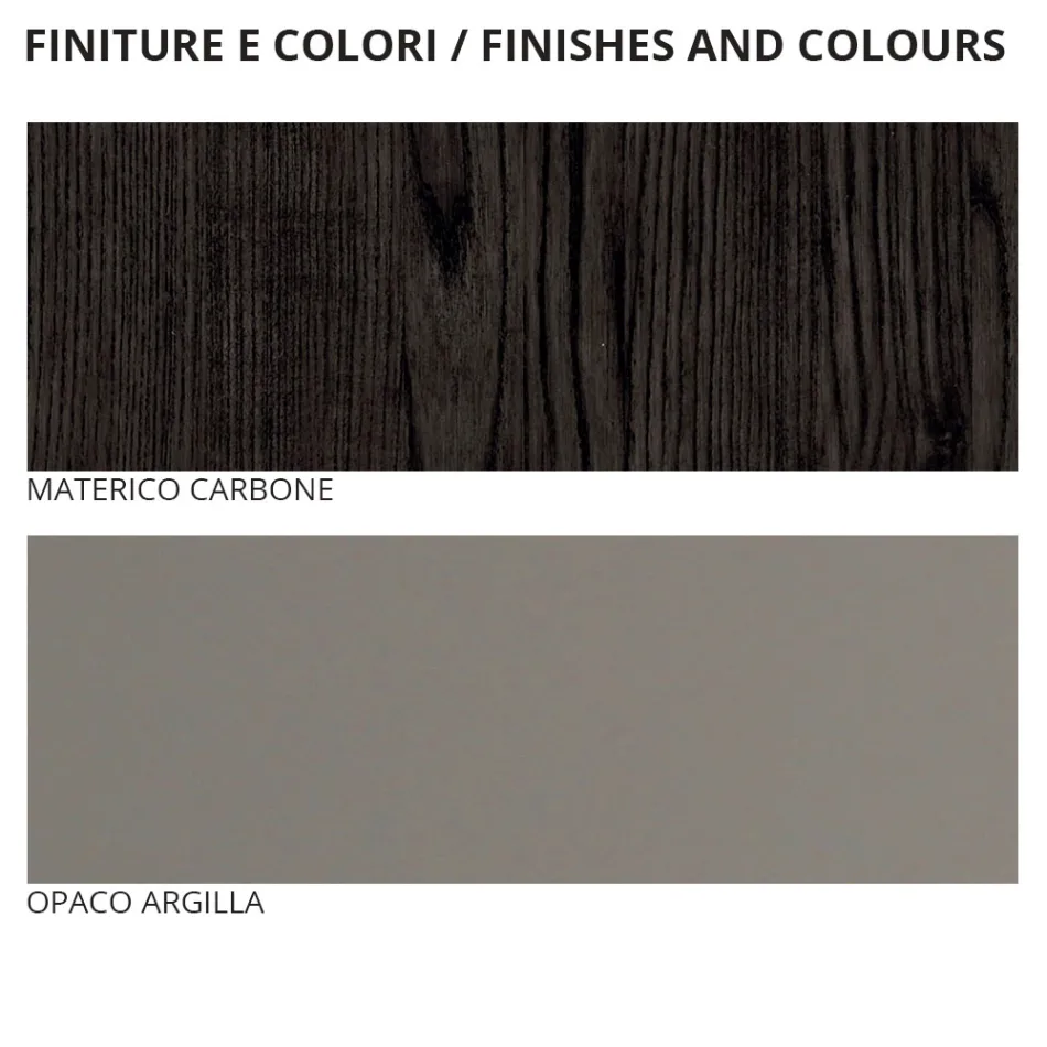 Double Bedroom Furniture with 5 Elements Made in Italy - Scampia Viadurini