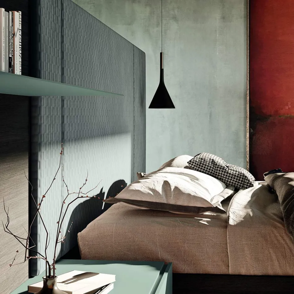 6-Element Bedroom Furniture Made in Italy - Ruby Viadurini