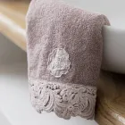 Armonia Cotton and Lace Face Towels, Guest Towels and Bath Towels - Frollo Viadurini