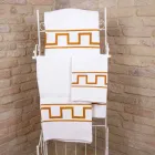 One-Piece Italian Cotton Hand-Printed Art Towel - Brands Viadurini