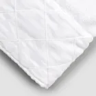 White Cotton Terry Face Towel with Geometric Decoration - Gimmy Viadurini