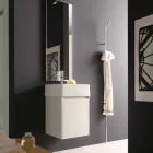 Modern Design Floor Coat Rack in White or Chrome Metal - Kottac Viadurini