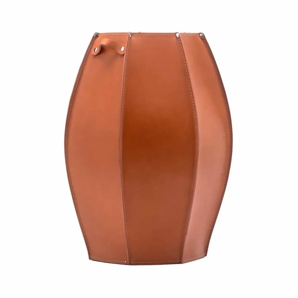 Audrey umbrella stand with modern design in leather, made in Italy Viadurini
