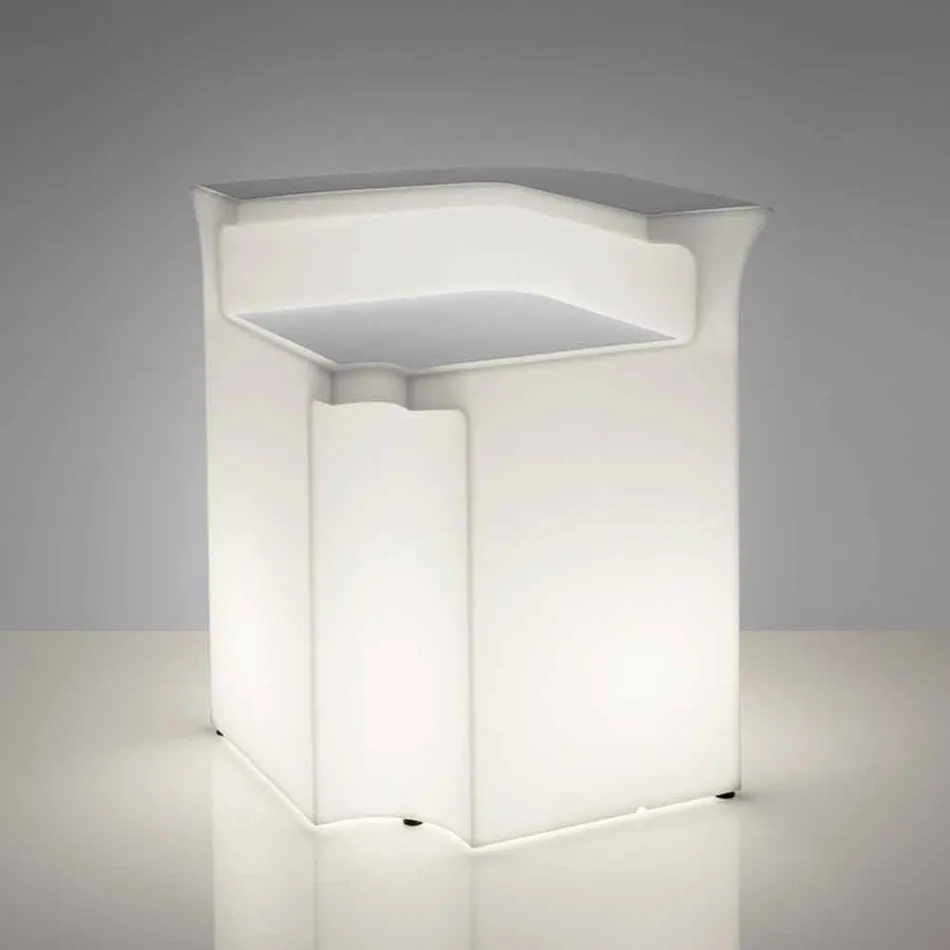 Corner bar counter Slide Break Corner modern bright made in Italy Viadurini