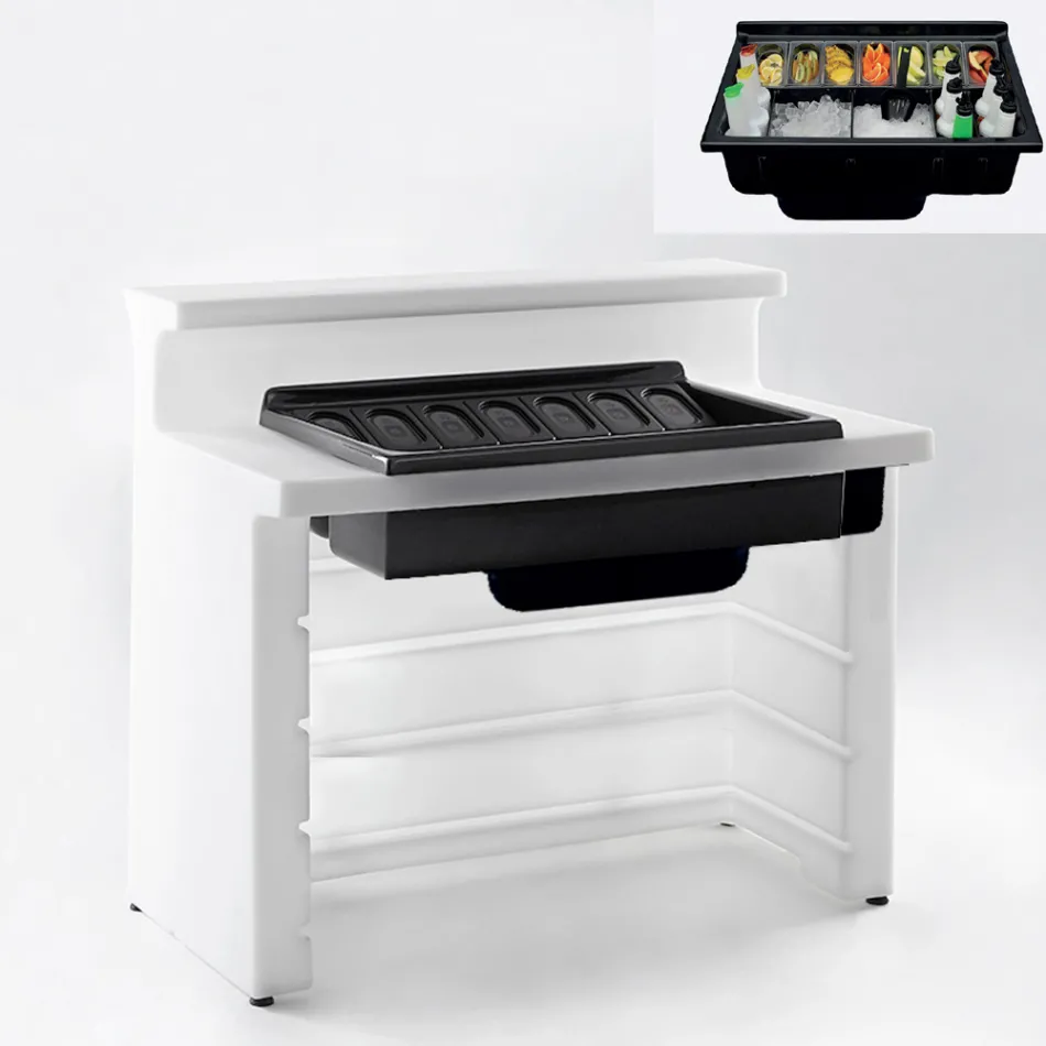 Modern design garden bright bar counter Slide Break Line made in Italy Viadurini