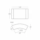 Modular bar counter Slide Snack Bright white bar made in Italy Viadurini