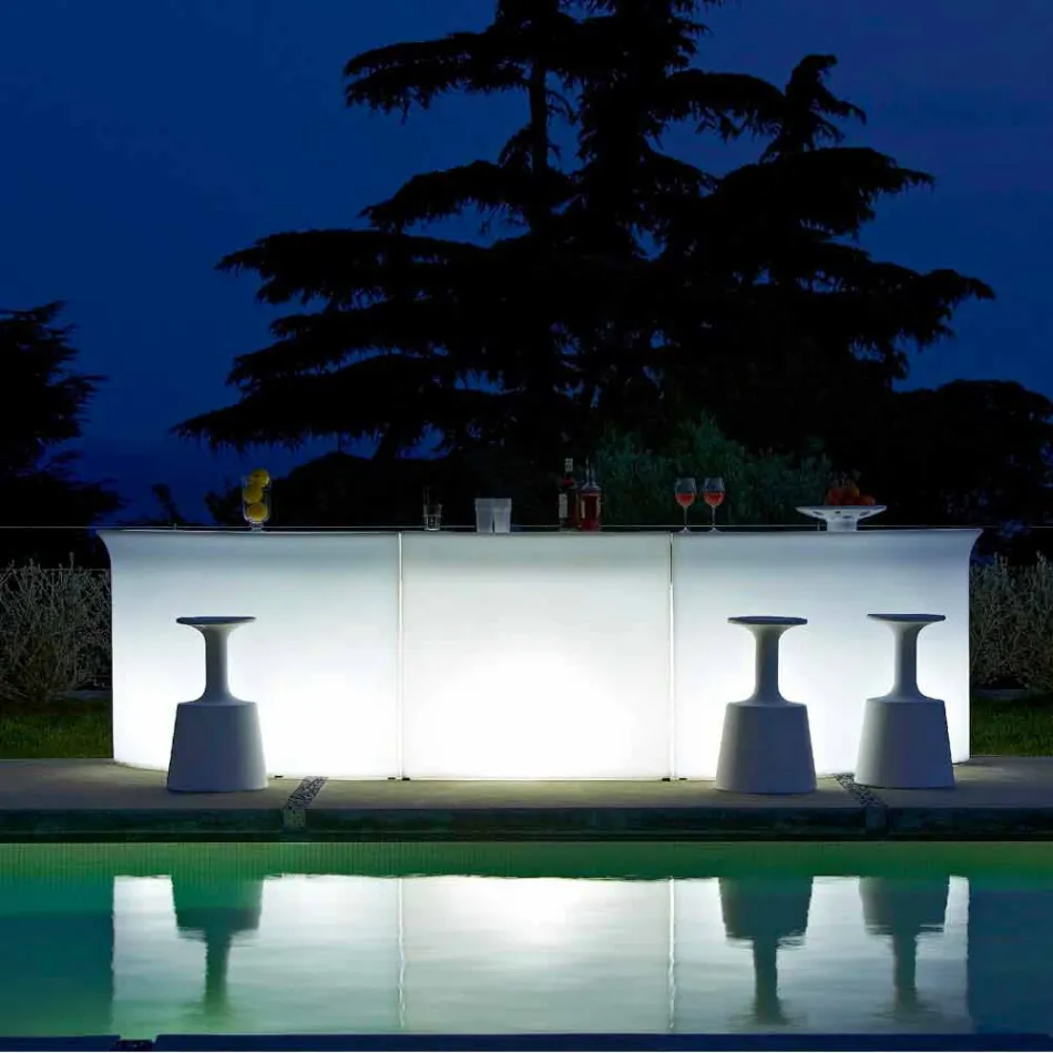 Modern style bar counter Slide Break Line bright made in Italy Viadurini