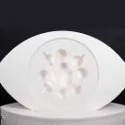 Trona nautical white eco-leather floating bar made in Italy Viadurini