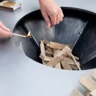 With Cooking Plate And Wood-Holder Compartment – Giorgione Viadurini