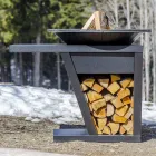 With Cooking Plate And Wood-Holder Compartment – Giorgione Viadurini