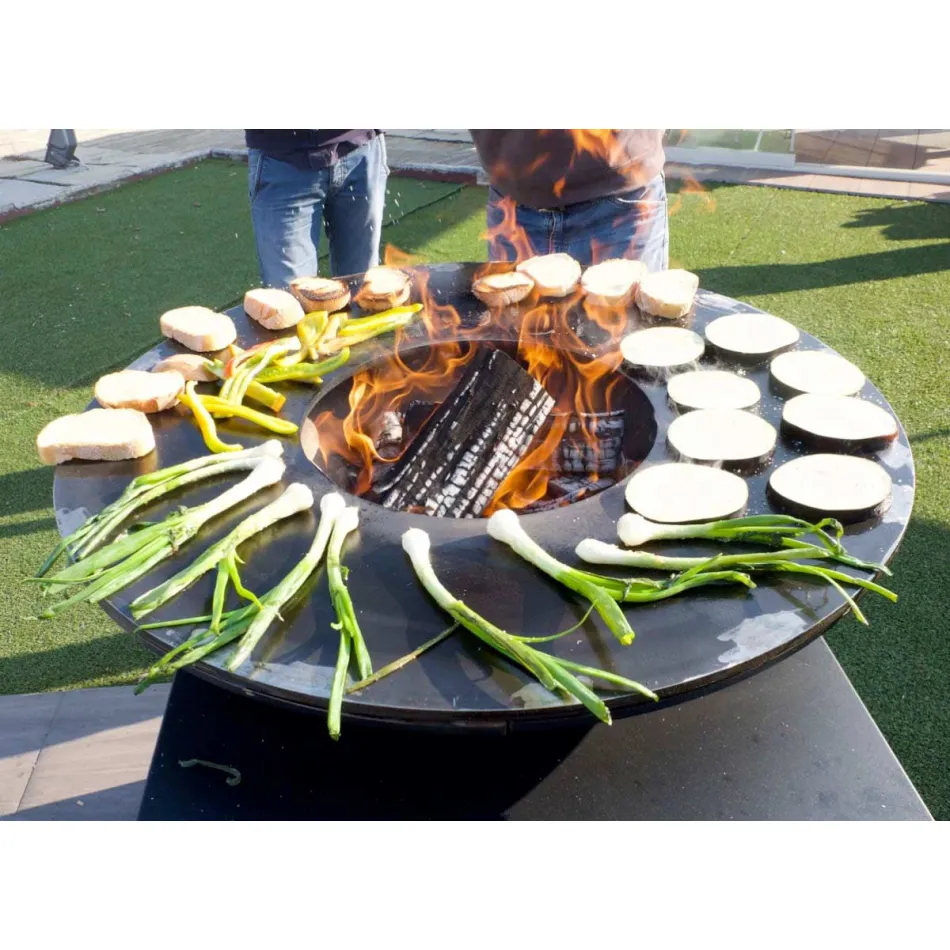 With Cooking Plate And Wood-Holder Compartment – Giorgione Viadurini