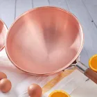 Hand Tinned Copper Bastardella with Wooden Handle 26 cm - Giampiero Viadurini