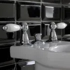 3 Hole Bidet Mixer with Internal Brass Delivery Made in Italy - Noriana Viadurini