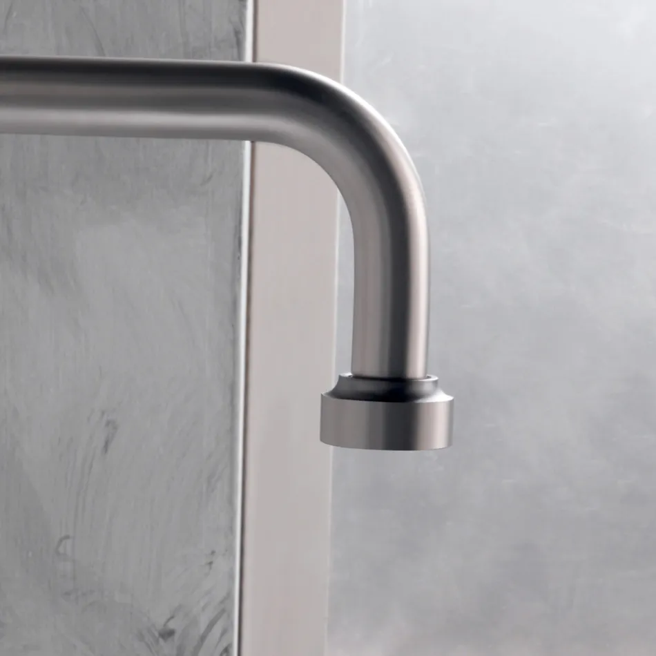 Modern 3-Hole Basin Mixer with Red and Blue Lines Made in Italy - Quito Viadurini