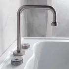 Modern 3-Hole Basin Mixer with Red and Blue Lines Made in Italy - Quito Viadurini