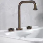 Modern 3-Hole Basin Mixer with Waste Made in Italy - Quito Viadurini