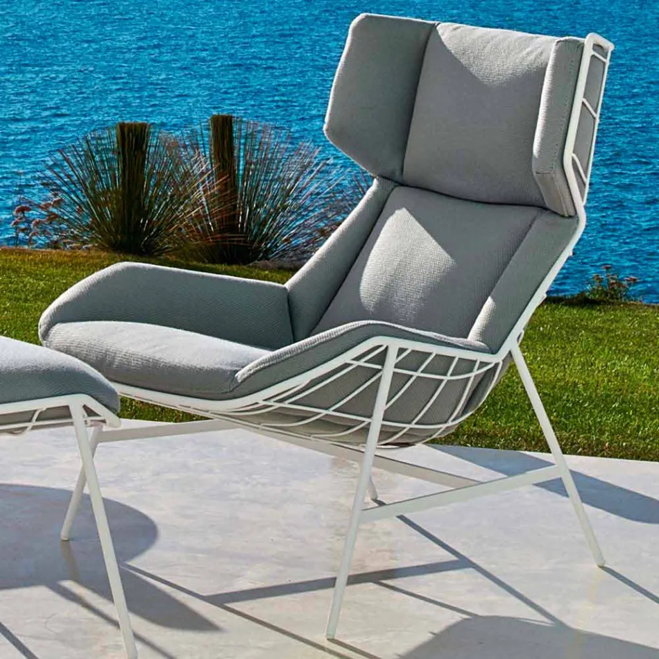 Bergere garden armchair Varaschin Summer Set of modern design Viadurini