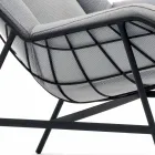 Bergere garden armchair Varaschin Summer Set of modern design Viadurini