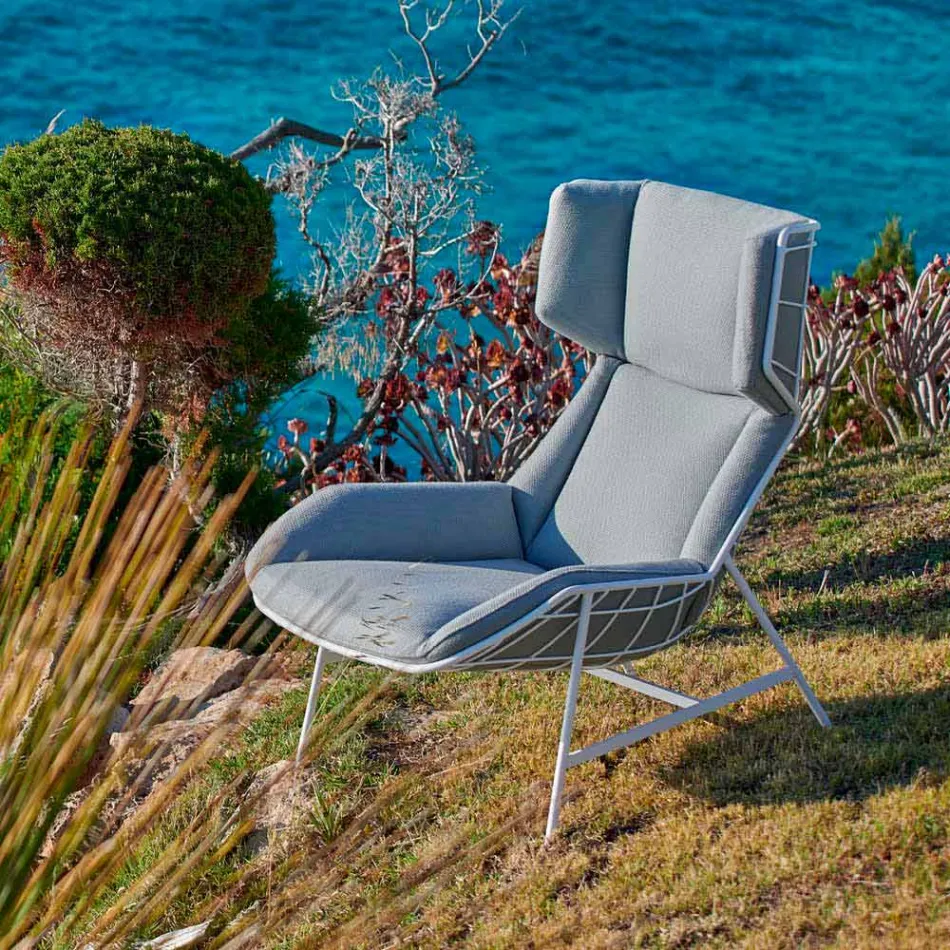 Bergere garden armchair Varaschin Summer Set of modern design Viadurini