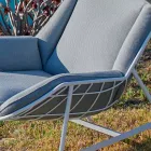Bergere garden armchair Varaschin Summer Set of modern design Viadurini