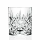 Double Old Fashioned Vintage Design Eco Crystal Glass 12 Pieces - Cantabile Viadurini