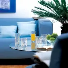 Double Old Fashioned Vintage Design Eco Crystal Glass 12 Pieces - Cantabile Viadurini