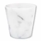 Grappa Glass in White Carrara Marble Made in Italy - Fergie Viadurini