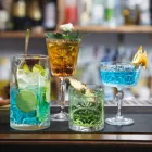 Mixing Glass with Eccentric Decoration Luxury Design 4 Pieces - Destino Viadurini