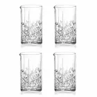 Mixing Glass with Eccentric Decoration Luxury Design 4 Pieces - Destino Viadurini