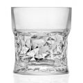 Low Tumbler Glasses in Eco Crystal Square Decoration 12 Pcs - Ritmo