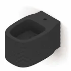 Wall-hung ceramic bidet of modern design produced in Italy, Hamlet Viadurini