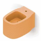 Wall-hung ceramic bidet of modern design produced in Italy, Hamlet Viadurini