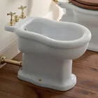 Classic Design White Bidet in White Ceramic Made in Italy - Paulina Viadurini