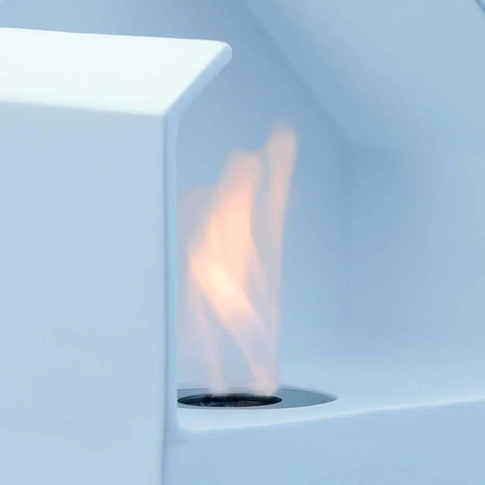 Biocamino countertop with ceramic bioethanol and Curtis steel Viadurini