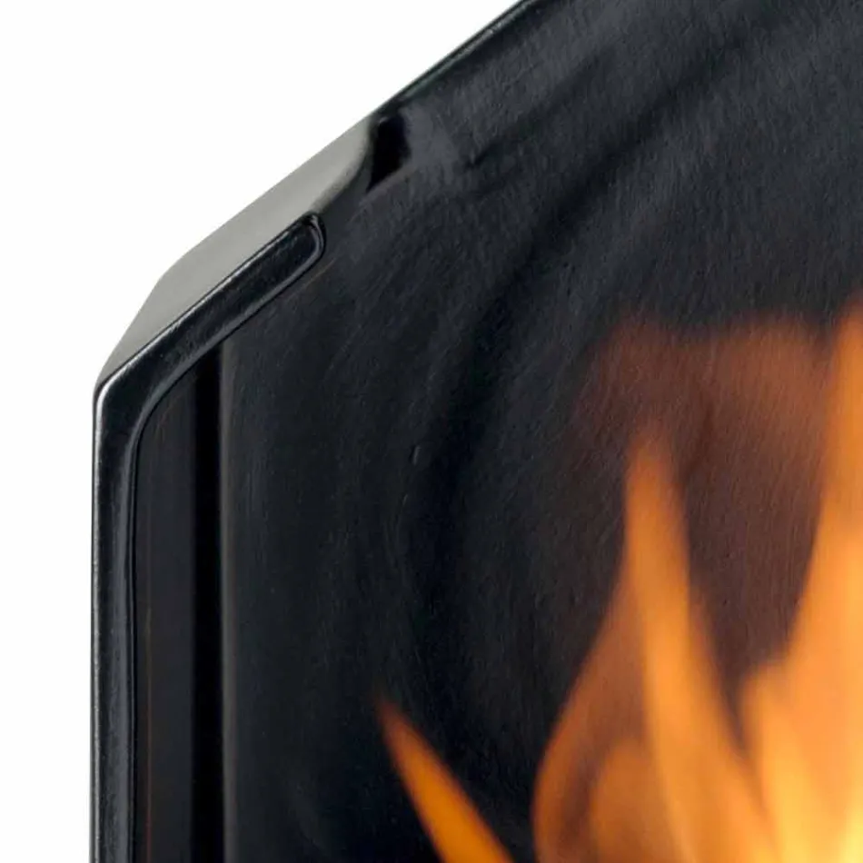 Biocamino countertop with ceramic bioethanol and Curtis steel Viadurini