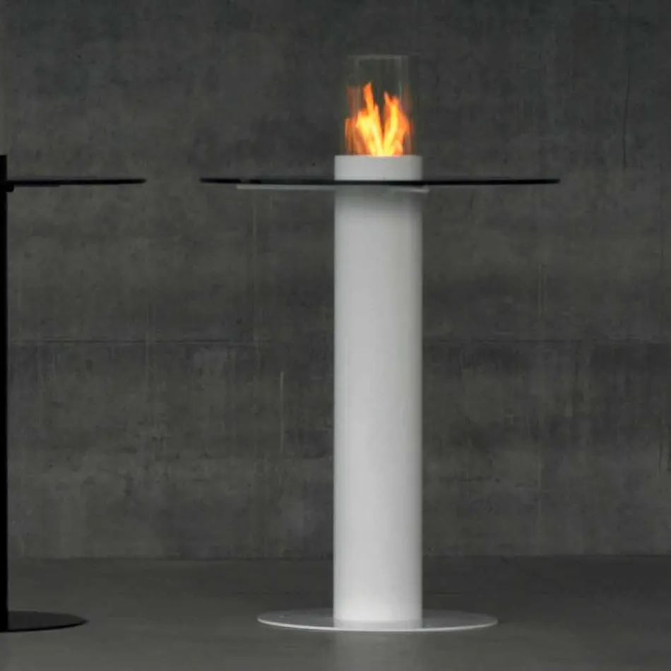 Biocamino outdoor bioethanol with glass top Dean-Table Viadurini