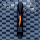 Wall Bio-fireplace of Tubular and Modern Design in Black Steel - Jackson Viadurini