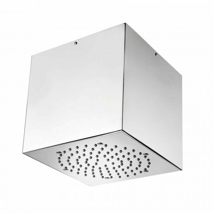 Bossini Cube shower head coated steel to a modern jet Viadurini